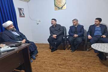 دیدار مدیر شبکه بهداشت و درمان شهرستان با امام جمعه بخش کرگانرود 2