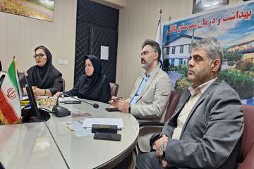 جلسه تخصصی بررسی و تحلیل شاخص‌های بهداشتی مرکز خدمات جامع سلامت روستایی کیشون بن 1